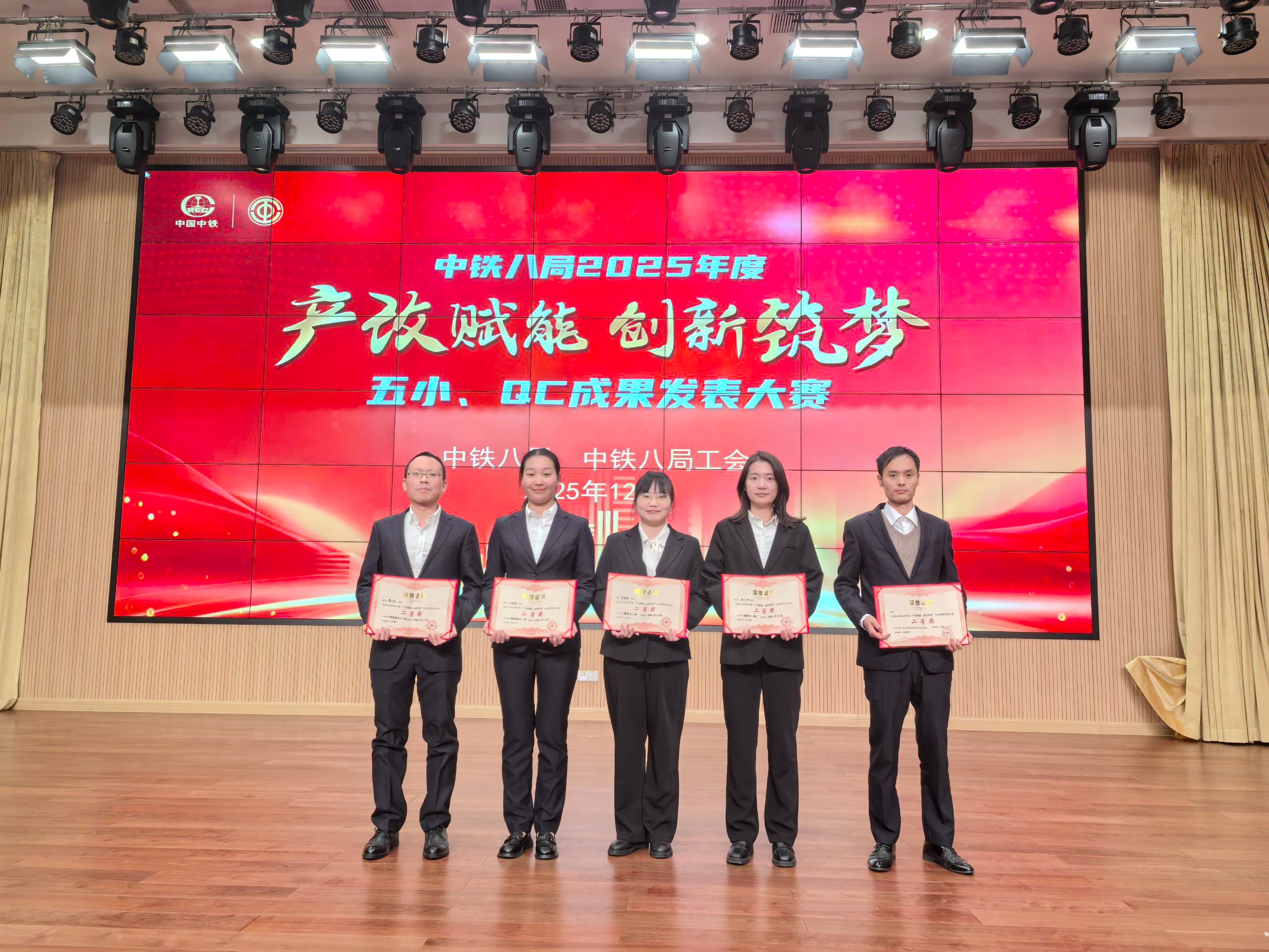 公司在集团公司2025年度五小、QC成果发表大赛中斩获佳绩